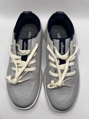 Allbirds Tree Runners Gray Blue Sneakers Womens Size 8 NWOB